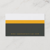 プロフェッショナル名刺: はっきりした: block2 1L 名刺 (裏面)