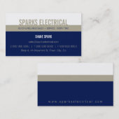 プロフェッショナル名刺: はっきりした: block2 2L 名刺 (正面/裏面)