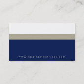 プロフェッショナル名刺: はっきりした: block2 2L 名刺 (裏面)