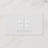 プロフェッショナル名刺(イニシャルと写真) 名刺 (正面)