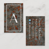 プロフェッショナル名刺 - サビれた金属のデザイン 名刺 (正面/裏面)