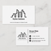 プロフェッショナル名刺(ミニマルデザイン) 名刺 (正面/裏面)