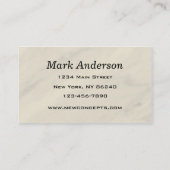 プロフェッショナル名刺 名刺 (裏面)