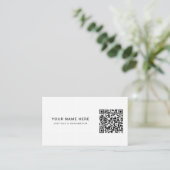 プロフェッショナル名刺（QRコードおよびロゴ付き） 名刺 (スタンド正面)