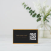 プロフェッショナル名刺（QRコードおよびロゴ付き） 名刺 (スタンド正面)