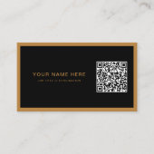 プロフェッショナル名刺（QRコードおよびロゴ付き） 名刺 (正面)