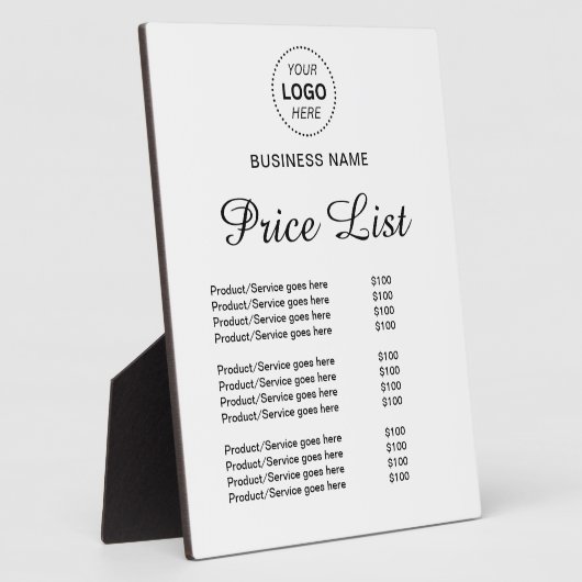 プロフェッショナル名前をカスタムするロゴサービス価格表 フォトプラーク (側面)
