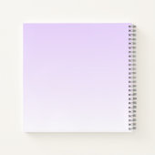 プロフェッショナル名&スローガンテンプレート | ライトパープル ノートブック (裏面)