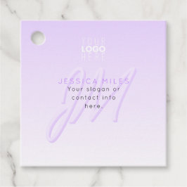プロフェッショナル名&スローガンテンプレート | ライトパープル フェイバータグ