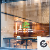 プロフェッショナル園芸芝生気に造園 ウィンドウサイン (カフェ窓)