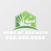 プロフェッショナル園芸芝生気に造園 ウィンドウサイン (シート)