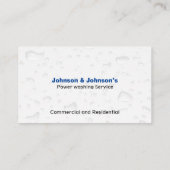 プロフェッショナル圧洗浄サービス事業車 名刺 (裏面)