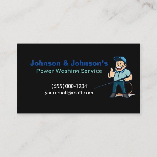 プロフェッショナル圧洗浄サービス事業車 名刺 (正面)