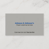 プロフェッショナル圧洗浄サービス 名刺 (裏面)