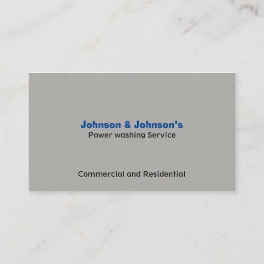 プロフェッショナル圧洗浄サービス 名刺 (裏面)