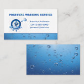 プロフェッショナル圧洗浄サービス 名刺 (正面/裏面)
