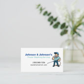 プロフェッショナル圧洗浄サービス 名刺 (スタンド正面)