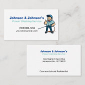 プロフェッショナル圧洗浄サービス 名刺 (正面/裏面)