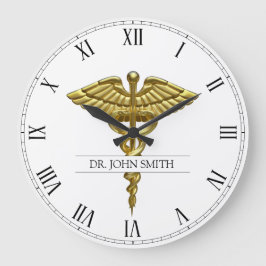 プロフェッショナル大切医療金ゴールド ラージ壁時計