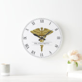 プロフェッショナル大切医療金ゴールド ラージ壁時計 (ホーム)