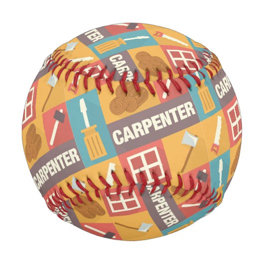 プロフェッショナル大工アイコン デザイン 野球ボール (正面)