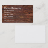 プロフェッショナル大工ビジネスプロファイルカード 名刺 (正面/裏面)