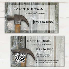 プロフェッショナル大工建築QRコード 名刺