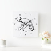 プロフェッショナル大工 スクエア壁時計 (ホーム)