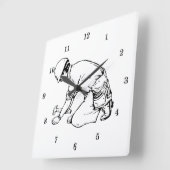プロフェッショナル大工 スクエア壁時計 (傾斜)