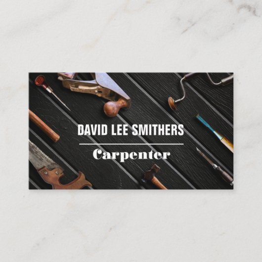 プロフェッショナル大工/大工用のツール 名刺 (正面)