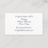 プロフェッショナル大理石と花崗岩の名刺 名刺 (裏面)