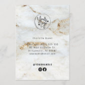 プロフェッショナル大理石ネイルサロン価格表メニュー メニュー (裏面)