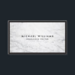 プロフェッショナル大理石名刺 名刺<br><div class="desc">このクラシックの名刺テンプレートは縁ど、黒いプロフェッショナルと洗練された第一印象を持つ。白い大理石の背景イメージに設定し、豊かな美意識を実現。© 1201AMクリエイティブ</div>