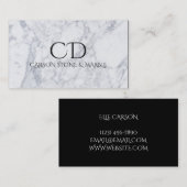 プロフェッショナル大理石石名刺 名刺 (正面/裏面)