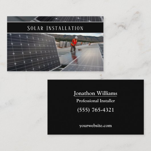 プロフェッショナル太陽のエネルギー機関サービスバス 名刺 (正面/裏面)