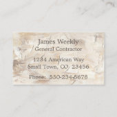 プロフェッショナル契約者住宅改築 名刺 (裏面)