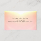 プロフェッショナル女性ロータスヨガ 名刺 (裏面)