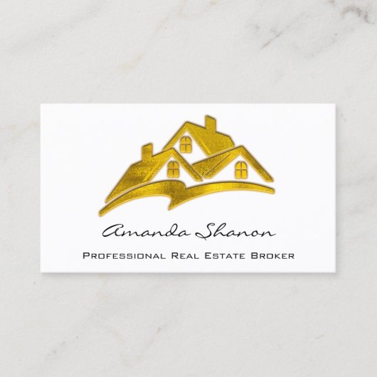 プロフェッショナル実在エステートエージェントブローカーゴールデンハウス 名刺 (正面)