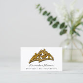 プロフェッショナル実在エステートエージェントブローカーハウス金ゴールド 名刺 (スタンド正面)