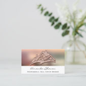 プロフェッショナル実在エステートエージェントブローカーホーム3Dバラ 名刺 (スタンド正面)