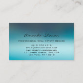 プロフェッショナル実在エステートエージェントブローカー金ゴールド3DHhouse 名刺 (裏面)