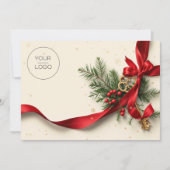 プロフェッショナル実在エステートチーム写真クリスマス シーズンカード (正面)