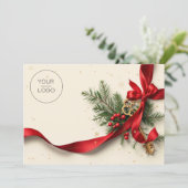 プロフェッショナル実在エステートチーム写真クリスマス シーズンカード (スタンド正面)