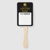 プロフェッショナル実在エステートハウス入札オークションパドル ハンドファン (正面)
