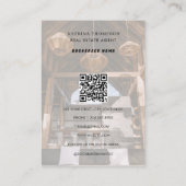 プロフェッショナル実在エステートフォト不動産仲介業者金ゴールドロゴ 名刺 (裏面)