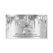 プロフェッショナル実在エステートブローカーエージェントシルバーグレー