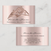 プロフェッショナル実在エステートブローカーエージェント赤面ハウス 名刺 (正面/裏面)