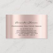 プロフェッショナル実在エステートブローカーエージェント赤面ハウス 名刺 (裏面)