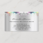 プロフェッショナル実在エステートブローカーシルバーグレードリップ 名刺 (裏面)