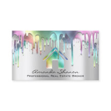 プロフェッショナル実在エステートブローカーシルバーグレードリップ